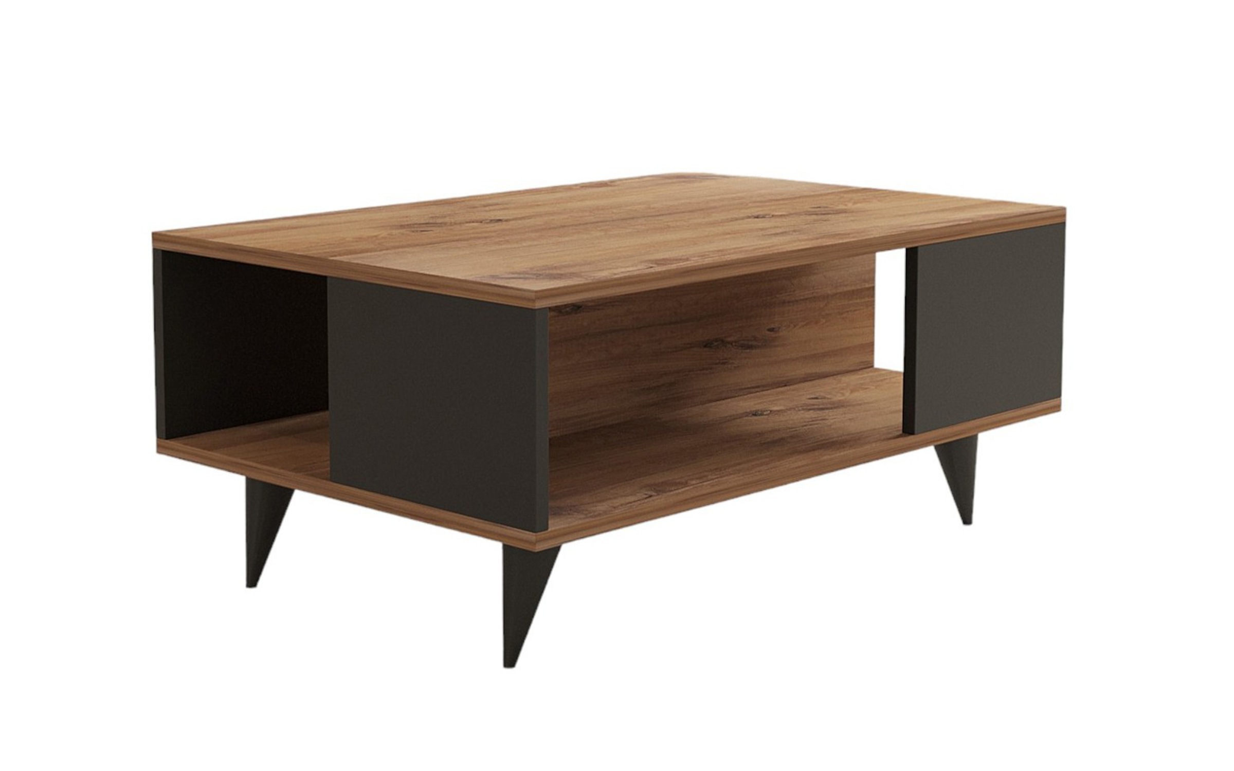 Masuta de cafea Newcastle, nuc + negru  4